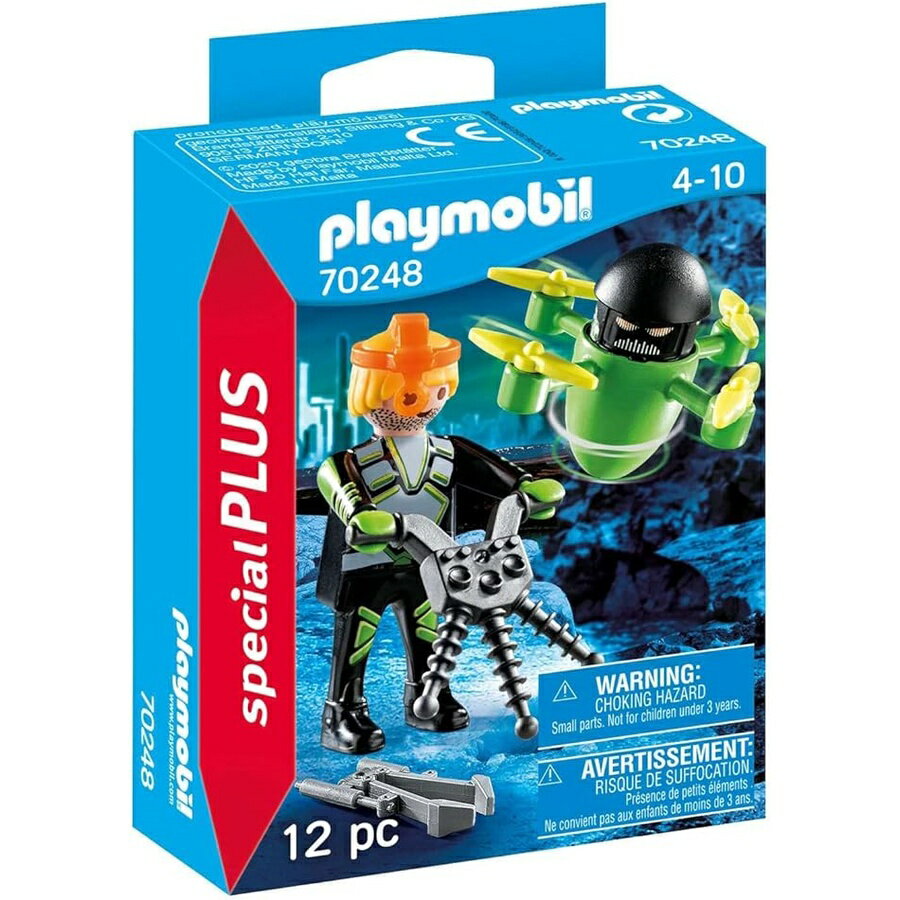 プレイモービル ドローンを備えたスペシャル プラス エージェント Playmobil Special Plus Agent with Drone