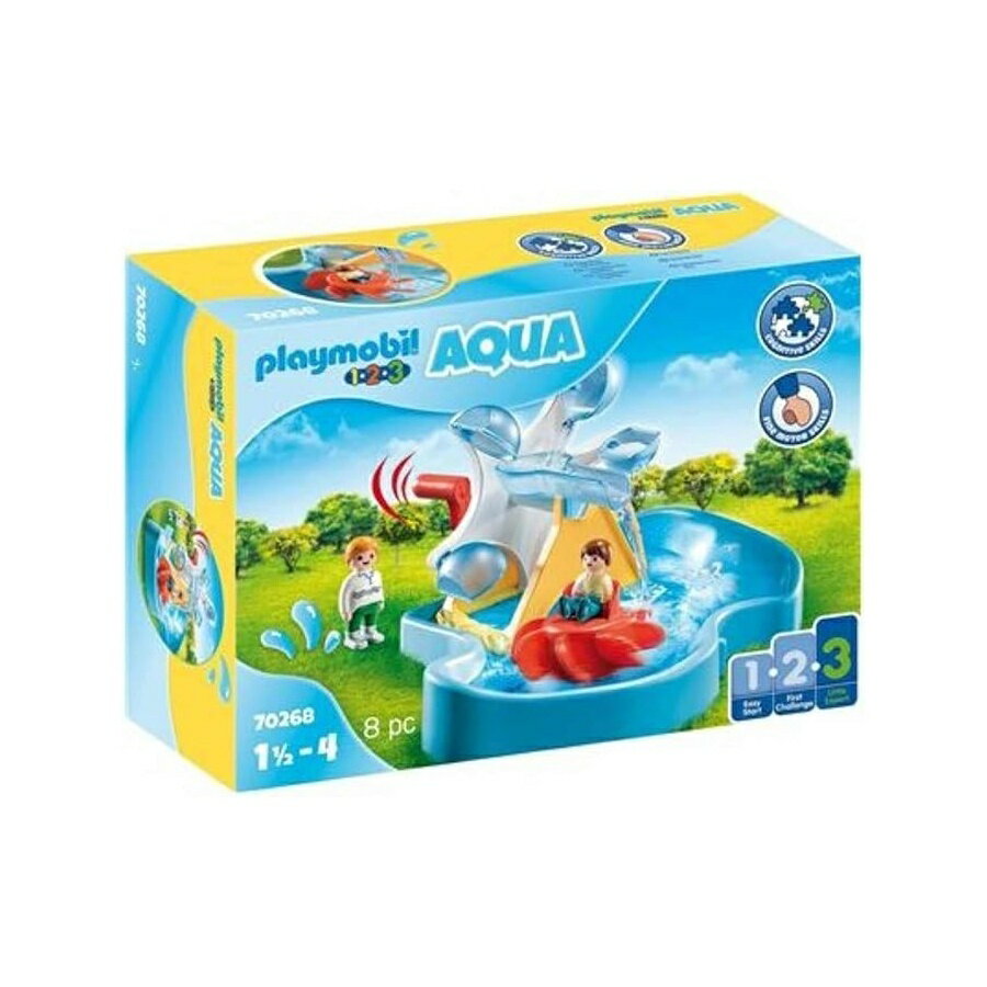 Rakuten - プレイモービル 1.2.3 アクア水車カルーセル Playmobil 1.2.3 Aqua Water Wheel Carousel