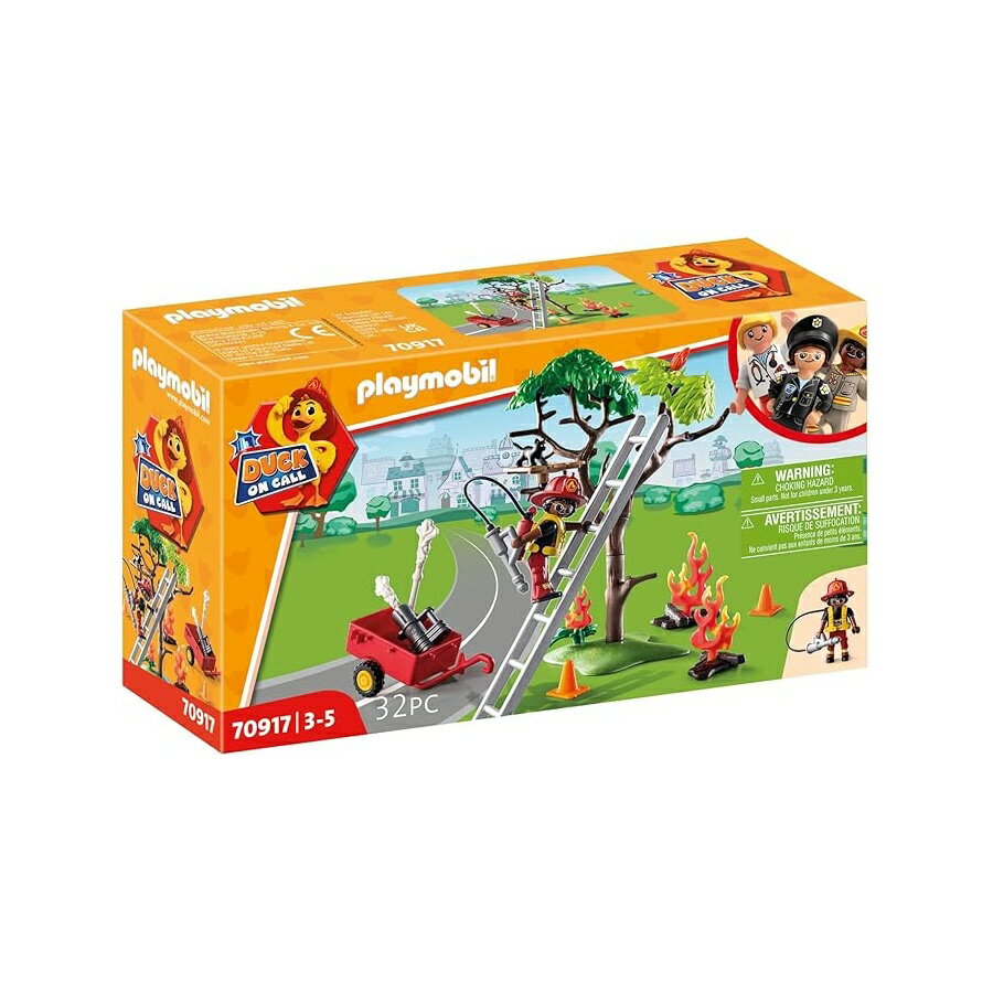 Rakuten - プレイモービル アヒル オン コール 火災救助アクション: 猫の救助 Playmobil Duck On Call Fire Rescue Action: Cat Rescue