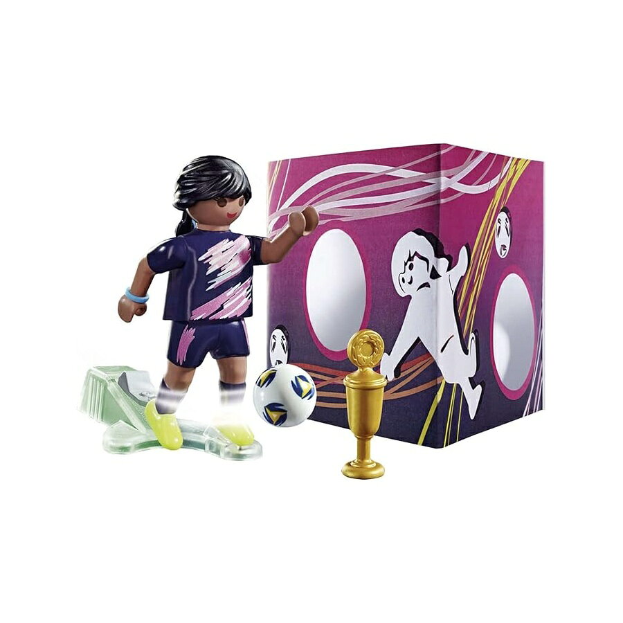 他の プレイモービル はこちら Playmobil - Soccer Player with Goalプレイモービル - ゴールを持つサッカー選手発送までの目安5〜15日　営業日以内に発送※12月、連休等は物流が混雑し、遅延する場合がございます。予めご了承ください。 商　品　情　報 メーカー Playmobil 商品名（英語） Playmobil - Soccer Player with Goal 商品名（翻訳） プレイモービル - ゴールを持つサッカー選手 商品詳細 ・プラスチック・才能あるサッカー選手が大事な試合に向けてトレーニング中！フィギュアにはシュート機能を有効にするスタンドが付属しており、ゴールの壁にはさまざまな高さの穴があり、サッカー選手に実際の挑戦を与えます。優勝トロフィーも付属します。・片手シュート機能付き・高さの異なるゴールウォール付き・ボールとトロフィー付き・対象年齢4歳以上・お小遣いアイテムとしても最適 ※メーカーより頂いた商品説明を翻訳しております。翻訳による差異はご了承ください。 ◆ 様々なギフトシーンにぴったりの商品を豊富に取り揃えております ◆ プレゼント　ギフト　クリスマス　母の日　父の日　記念日　誕生日　お誕生日　誕生日プレゼント　敬老の日　記念品　結婚記念日　メモリアルギフト　お祝い　出産祝い　結婚式　結婚祝い　御祝　披露宴　引き出物　引出物　ウェディングギフト　ブライダルギフト　景品　賞品　コンペ景品　ゴルフコンペ　粗品　お中元　御中元　お歳暮　御歳暮　残暑見舞い　引越し　引っ越し祝い　引越し祝い　贈答品　入園祝い　入学祝い　卒業祝い　成人式　就職祝い　昇進祝い　定年退職記念　還暦祝い　卒業記念品　内祝　お返し　お礼　御礼　お祝い返し