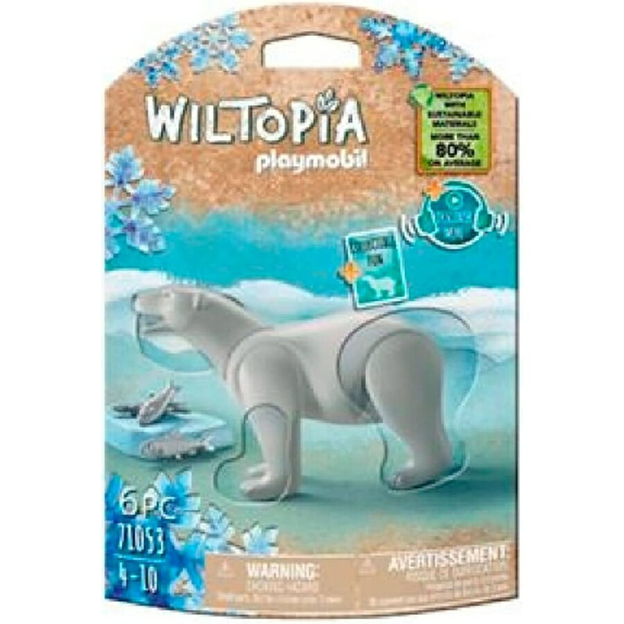 乐天商城 - プレイモービル ウィルトピア シロクマ 動物フィギュア Playmobil Wiltopia Polar Bear Animal Figure