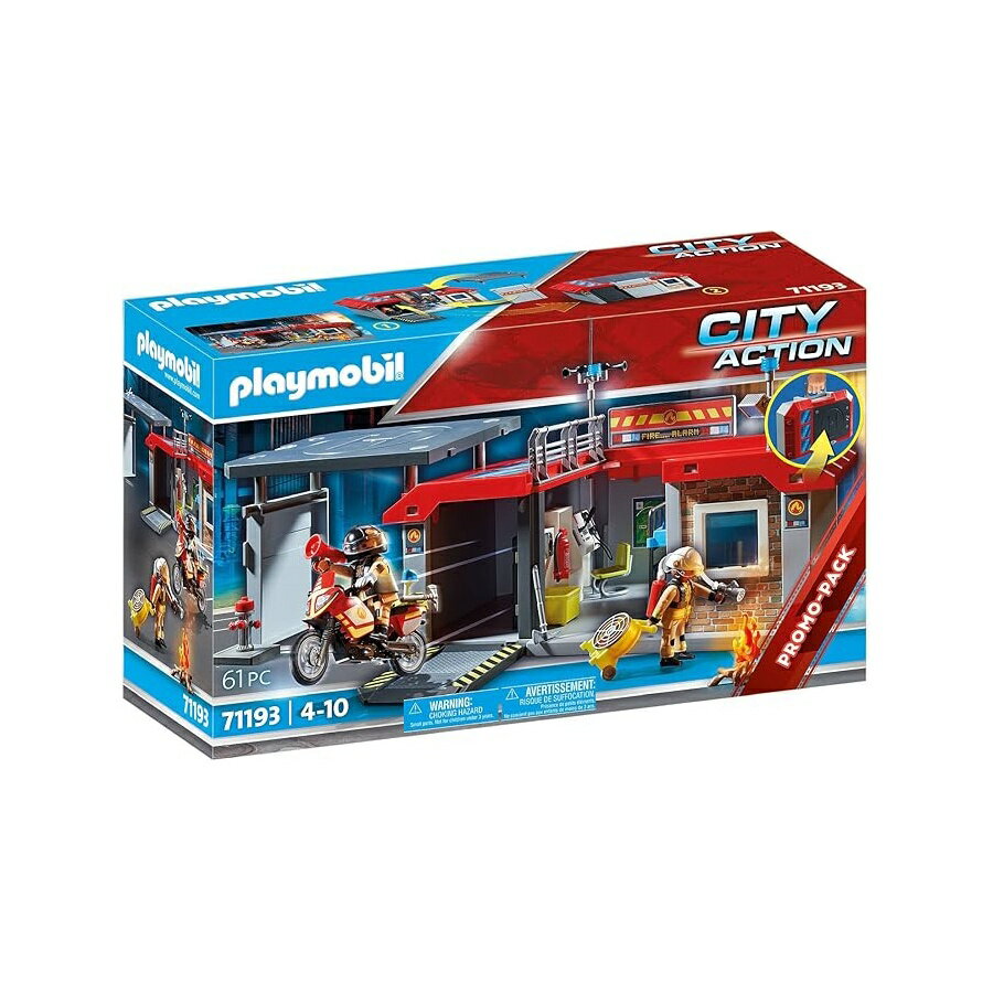 樂天商城 - プレイモービル消防署 Playmobil Fire Station