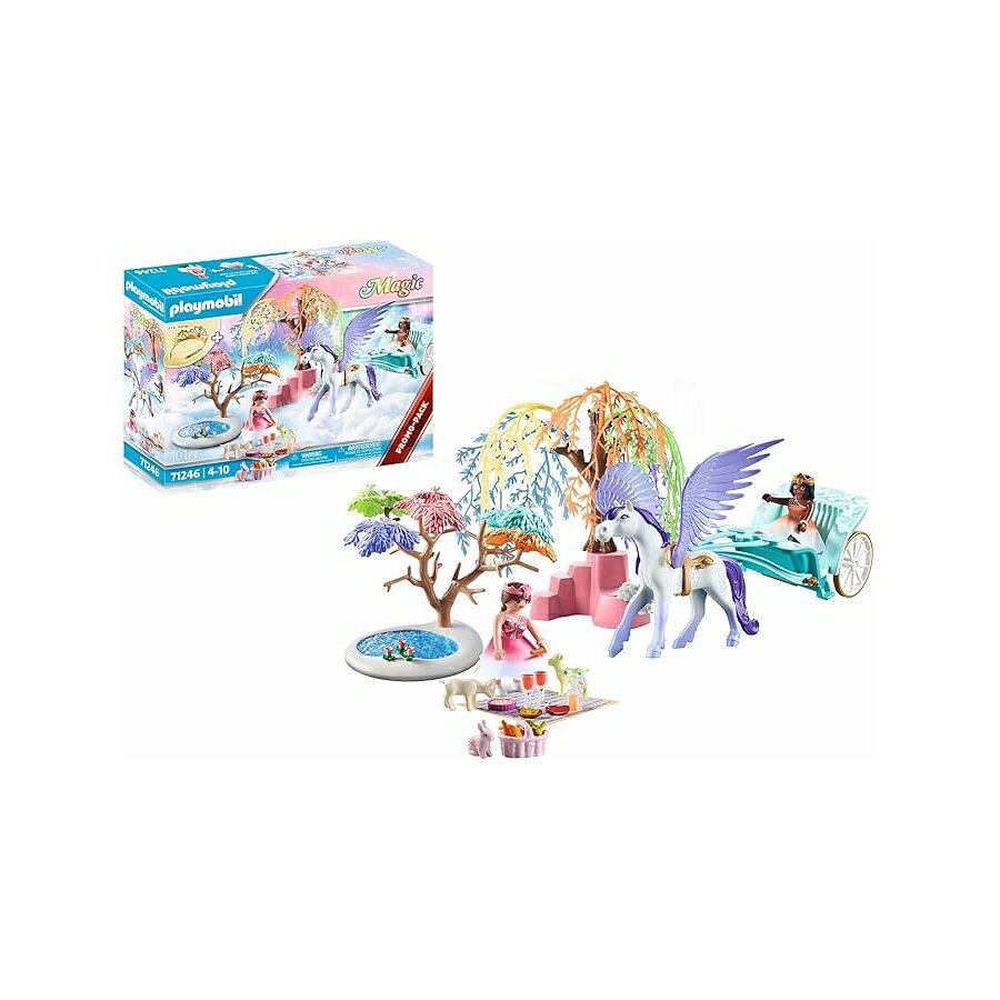 Rakuten - ペガサスの馬車と一緒にプレイモービル ピクニック Playmobil Picnic with Pegasus Carriage