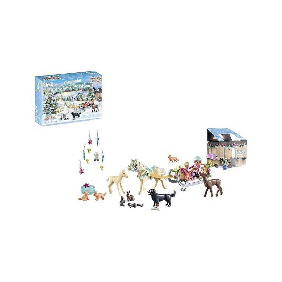 Rakuten - プレイモービル アドベント カレンダー クリスマスのそり乗り Playmobil Advent Calendar Christmas Sleigh Ride