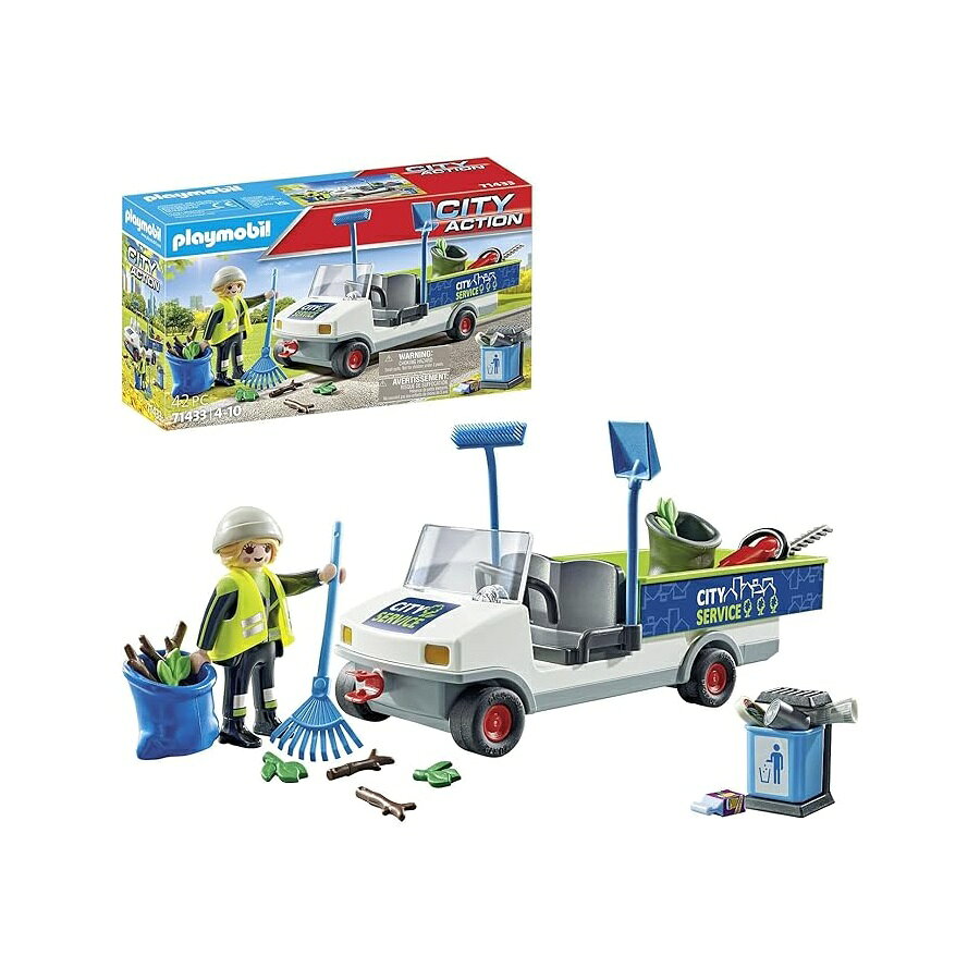 プレイモービル シティアクション 71433 車で街を清掃 PLAYMOBIL City Action 71433 City Cleaning with Vehicle
