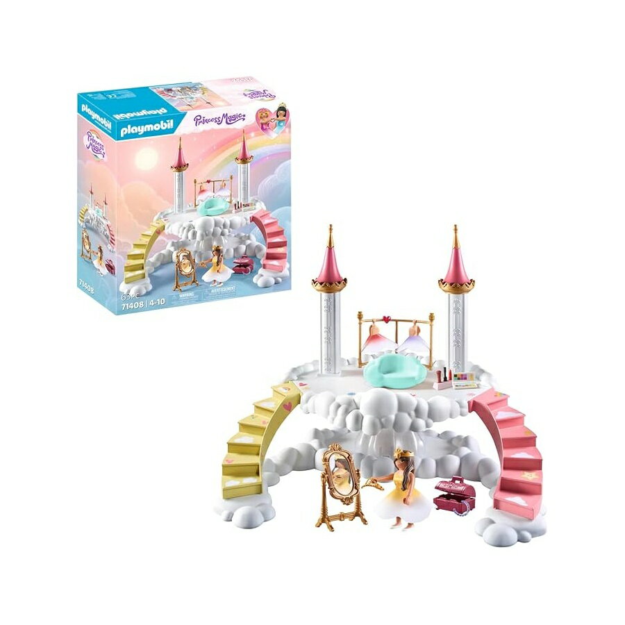 プレイモービル 71408 プリンセス マジック ロイヤル クラウズ ワードローブ 63 ピース 組み立てセット Playmobil 71408 Princess Magic Royal Clouds Wardrobe 63-Piece Building Set