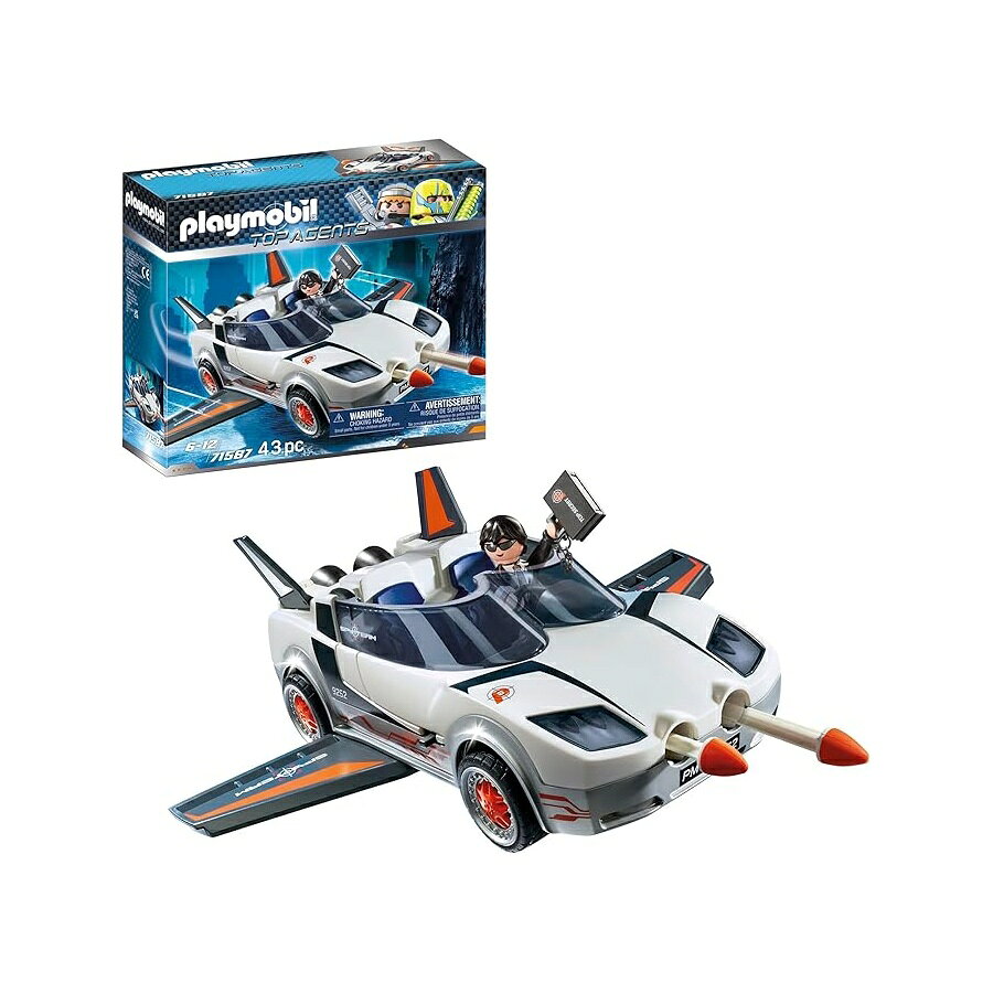 乐天商城 - プレイモービル トップ エージェント シークレット エージェント レーサー 71587 4 年間 Playmobil Top Agents, Secret Agent and Racer 71587, from 4 Years