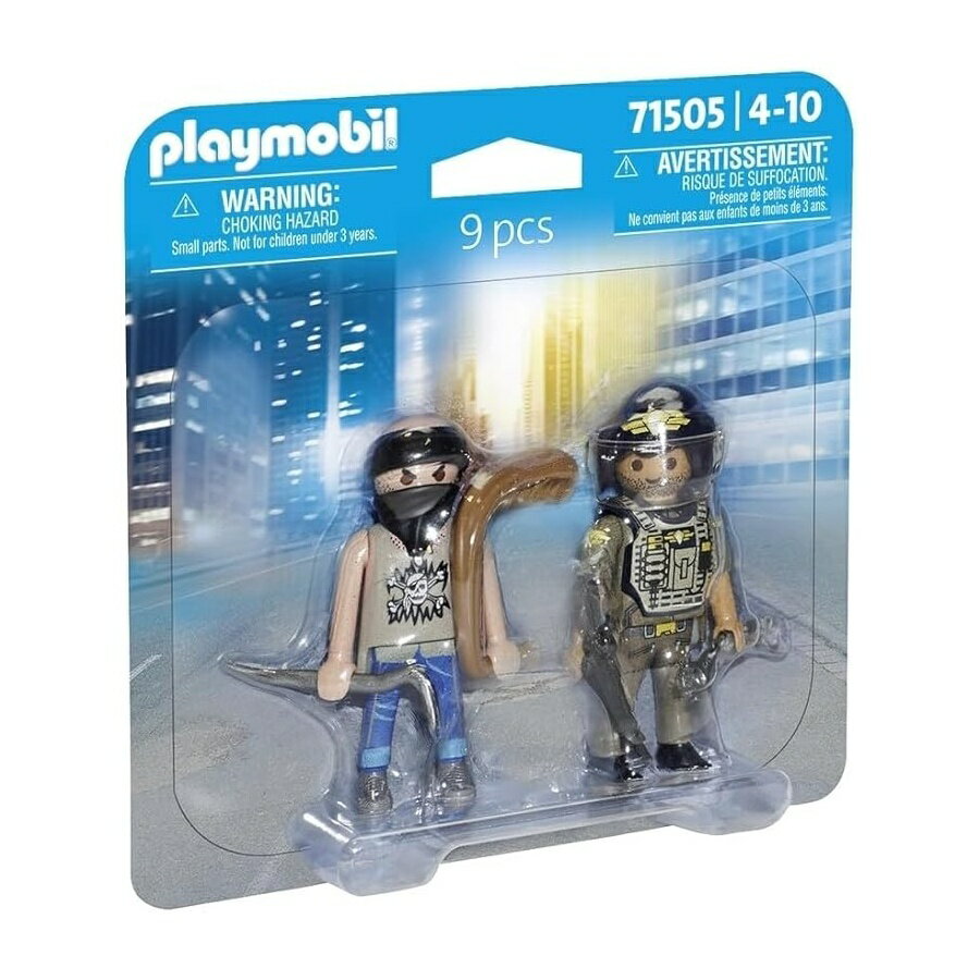 Rakuten - プレイモービル 71505 デュオパック ポリスと泥棒 対象年齢 4 PLAYMOBIL 71505 Duo Pack Police with Thief, Ages 4