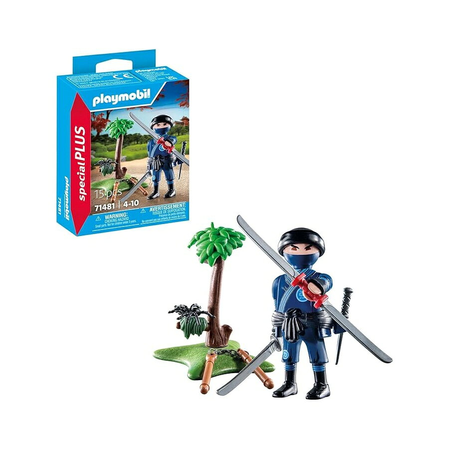PLAYMOBIL スペシャル プラス 71481 忍者おもちゃ 4歳からの子供向け PLAYMOBIL Special Plus 71481 Ninja Toy for Children from 4 Years