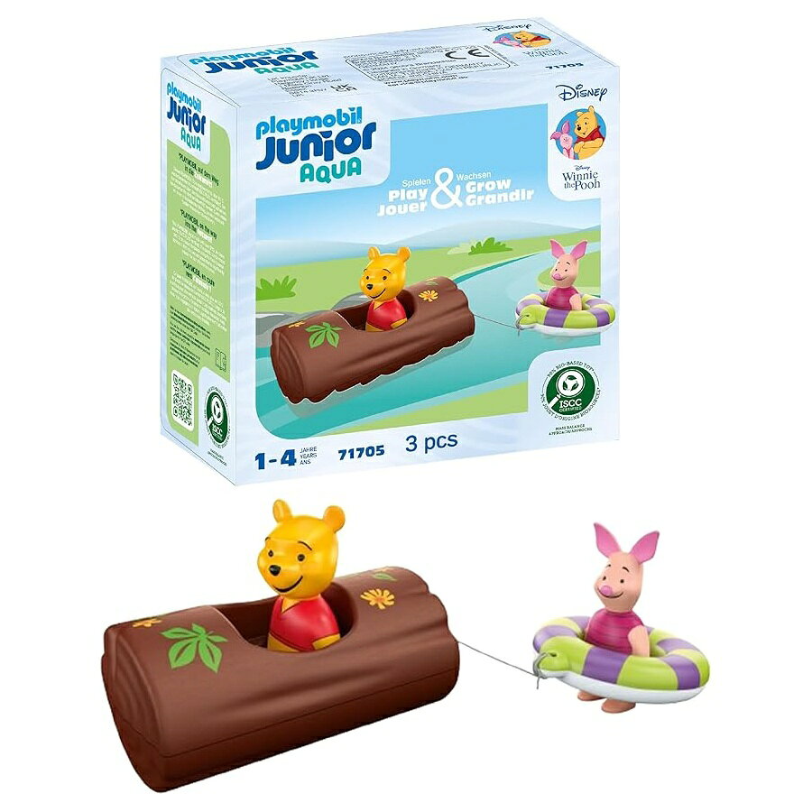 プレイモービル ジュニア & ディズニー: くまのプーさんとピグレットのウォーター アドベンチャー PLAYMOBIL Junior & Disney: Winnie The Pooh's & Piglet's Water Adventure