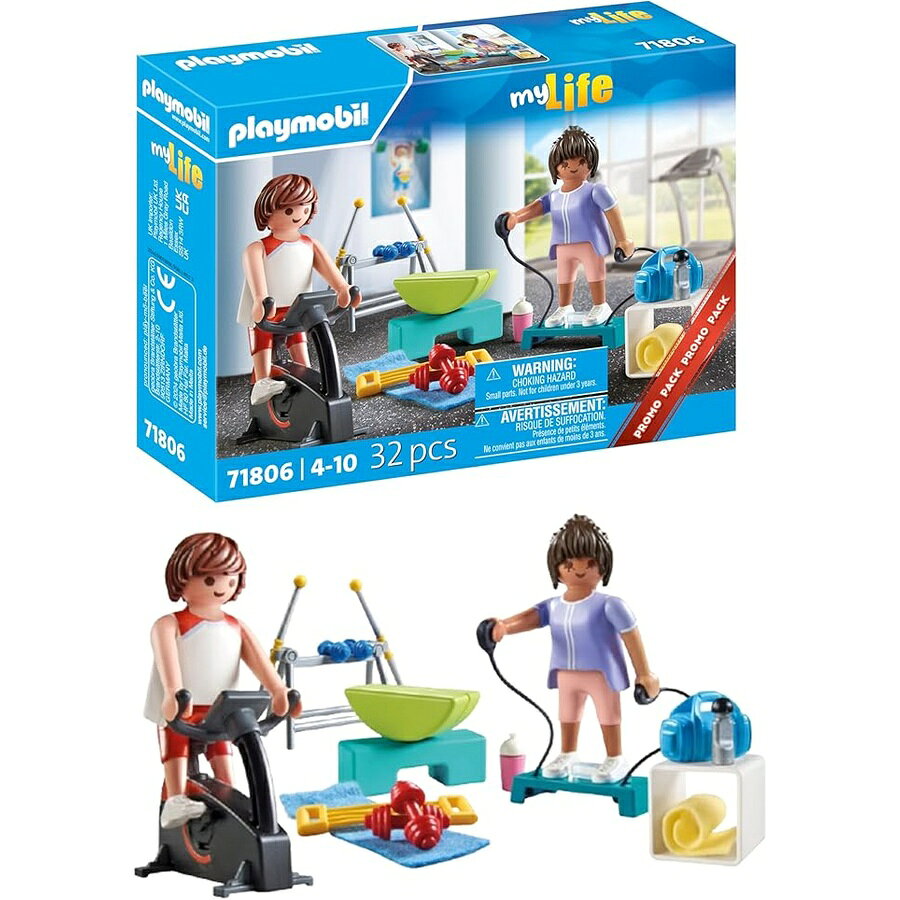 乐天商城 - プレイモービル |スポーツ |フィットネストレーニング | 4歳からの子供向けおもちゃ | 71806 PLAYMOBIL | Sports | Fitness Training | Toy for Children from 4 Years | 71806
