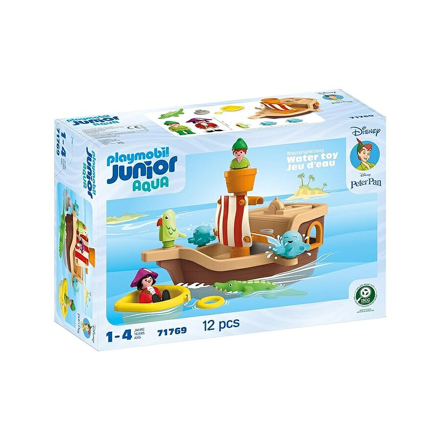 プレイモービル ジュニア ディズニー: ピーター パンのはねる海賊船 Playmobil Junior Disney: Peter Pan 039 s Splashing Pirate Ship