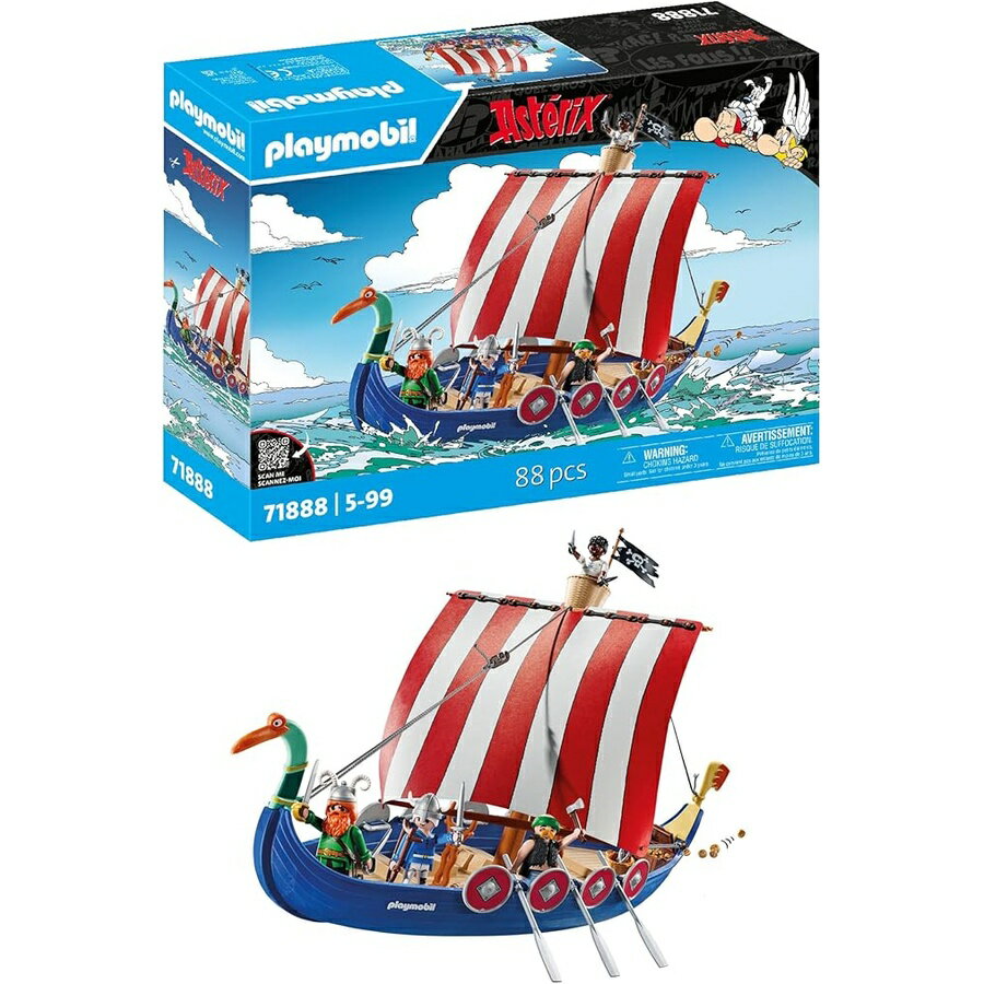 プレイモービル コレクション アステリックスとオベリックス 海賊船 (71888) Playmobil collection Asterix and Obelix, Pirate Ship (71888)
