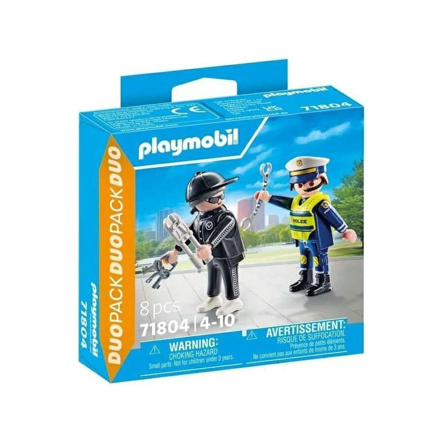 樂天商城 - Jupesa 警察と泥棒 プレイモービル デュオ パック Jupesa Police and Thief Playmobil Duo Pack