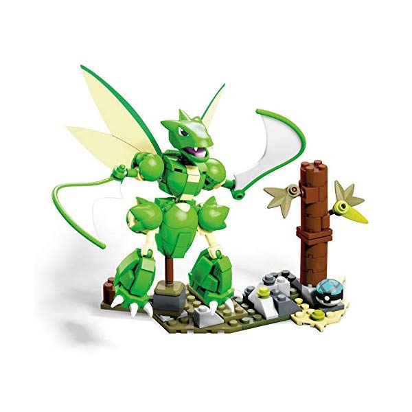 ポケモン ブロック おもちゃ メガブロック ストライク メガコンストラックス Mega Construx Pokemon Scyther Figure