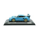 ポルシェ 911 991 GT3 モデルカー ダイキャスト 模型 ミニカー グッズ 納車祝い プレゼント インテリア スーパーカー Premium Hobbies / Minichamps Porsche 911 991.2 Miami Blue GT3 RS 1:43 Diecast Car 413067038