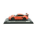 ポルシェ 911 991 GT3 モデルカー ダイキャスト 模型 ミニカー グッズ 納車祝い プレゼント インテリア スーパーカー Premium Hobbies / Minichamps Porsche 911 991.2 Lava Orange GT3 RS 1:43 Diecast Car 413067040