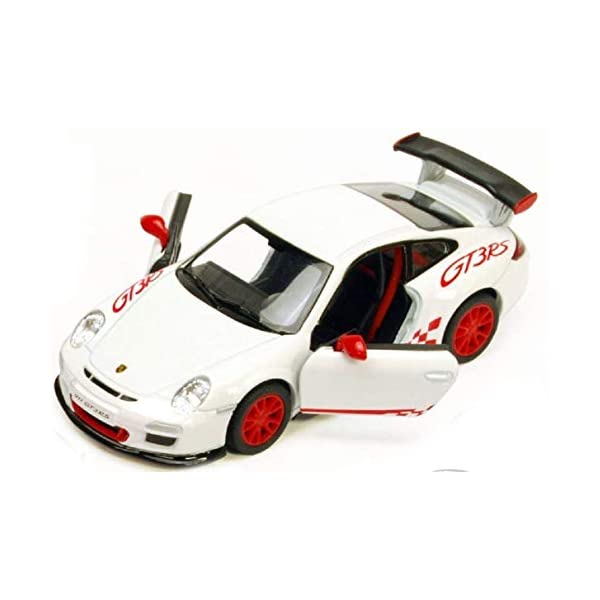 ポルシェ 911 GT3 モデルカー ダイキャスト 模型 ミニカー グッズ 納車祝い プレゼント インテリア スーパーカー Porsche 911 GT3 RS Die Cast 1:36 Scale - White by Toysmith