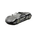 ポルシェ 918 928 スパイダー オートアート モデルカー ダイキャスト 模型 ミニカー グッズ 納車祝い プレゼント インテリア スーパーカー Porsche 918 Spyder Weissach Package Black Metallic 1/18 by Autoart 77928