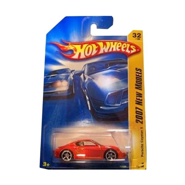 ポルシェ ケイマン ホットウィール モデルカー ダイキャスト 模型 ミニカー グッズ 納車祝い プレゼント インテリア スーパーカー Hot Wheels 2007-032/156 First Editions 32/36 RED Porsche Cayman S 1:64 Scale