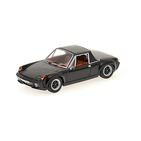 ポルシェ 916 モデルカー ダイキャスト 模型 ミニカー グッズ 納車祝い プレゼント インテリア スーパーカー Minichamps 1:43 Scale Porsche 916 1971 Car (Black)