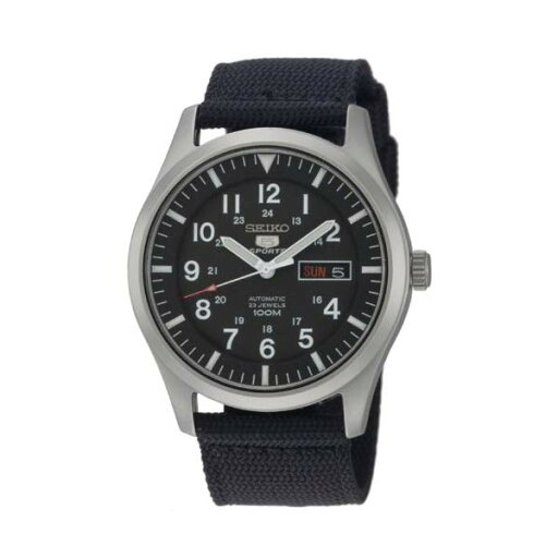 セイコー SEIKO 腕時計 ウォッチ メンズ 男性用 SNZG15 Seiko Men's SNZG15 Seiko 5 Automatic Stainless Steel Watch with Nylon Strap セイコー SEIKO 腕時計 ウォッチ メンズ 男性用 SNZG15 Seiko Men's SNZG15 Seiko 5 Automatic Stainless Steel Watch with Nylon Strap