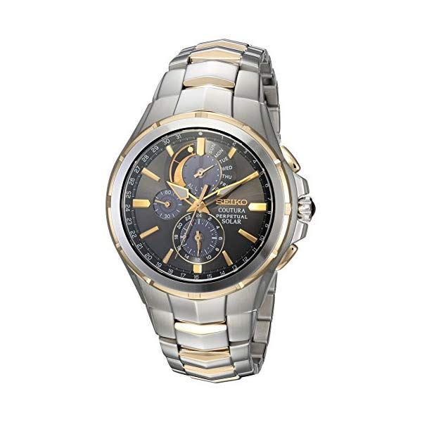 セイコー SEIKO 腕時計 ウォッチ メンズ 男性用 SSC376 Seiko Men's COUTURA Japanese-Quartz Watch with Two-Tone-Stainless-Steel Strap, 12 (Model: SSC376)
