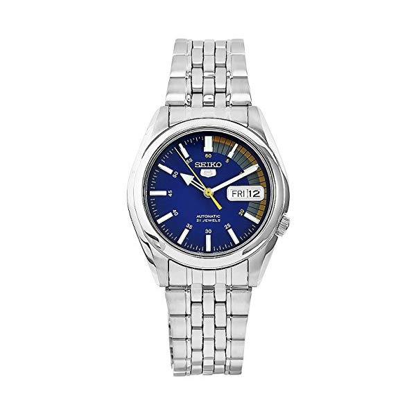 セイコー 腕時計 SEIKO SNK371K メンズ ウォッチ 男性用 SEIKO Men's SNK371K SEIKO 5 Automatic Blue Dial Stainless Steel Watch 人気の SEIKO 商品はこちら ■海外より直輸入品となりますので、外箱に小傷・破れ等がある場合がございます。 　本体には影響ございませんので、予めご容赦ください。 ■携帯からの注文の際【納期目安】が表示されない場合もございます。 　納期の表示が確認出来ない商品に関しましては、お手数ですが、PCページより【納期目安】の確認をお願いします。 　また、携帯からのご注文のお客様は携帯電話の受信設定（フィルター）を必ずご確認下さいますようお願いいたします。セイコー 腕時計 SEIKO SNK371K メンズ ウォッチ 男性用 SEIKO Men's SNK371K SEIKO 5 Automatic Blue Dial Stainless Steel Watch ブランドSEIKO製品型番SNK371Kパート ナンバーSNK371Kモデル年式2017形状Roundウィンドウ素材Mineralディスプレイ タイプAnalogクラスプ(留金)Fold-over-clasp-with-double-push-button-safetyケース素材Stainless steelケース直径37 millimetersケース厚11 millimetersバンド素材Stainless SteelバンドサイズMen's Standardバンド幅20 millimetersバンドカラーSilverダイヤルカラーBlueベゼル素材Stainless steelベゼル機能StationaryカレンダーDate特別機能measures-seconds, Luminous重さ3.84 OuncesムーブメントSwiss Automatic防水機能99 Feet ◆ 様々なギフトシーンにぴったりの商品を豊富に取り揃えております ◆プレゼント　ギフト　クリスマス　母の日　父の日　記念日　誕生日　お誕生日　誕生日プレゼント　敬老の日　記念品　結婚記念日　メモリアルギフト　お祝い　出産祝い　結婚式　結婚祝い　御祝　披露宴　引き出物　引出物　ウェディングギフト　ブライダルギフト　景品　賞品　コンペ景品　ゴルフコンペ　粗品　お中元　御中元　お歳暮　御歳暮　残暑見舞い　引越し　引っ越し祝い　引越し祝い　贈答品　入園祝い　入学祝い　卒業祝い　成人式　就職祝い　昇進祝い　定年退職記念　還暦祝い　卒業記念品　内祝　お返し　お礼　御礼　お祝い返し