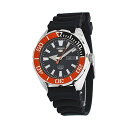 ZCR[ rv SEIKO SRPC59K1 Y EHb` jp SEIKO 5 Sports SRPC59 Men's Rubber Band Orange Bezel 100M Automatic Dive Watch