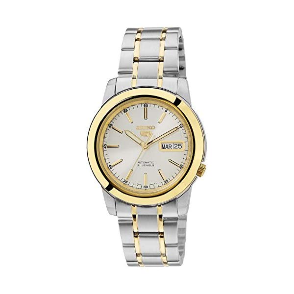 セイコー 腕時計 SEIKO SNKE54 メンズ ウォッチ 男性用 SEIKO Men's SNKE54 SEIKO 5 Automatic White Dial Two-Tone Stainless Steel Watch