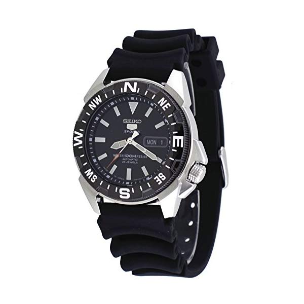 楽天i-selectionセイコー 腕時計 SEIKO SNZE81J2 ウォッチ メンズ 男性用 SEIKO Men's 5 Automatic SNZE81K2 Black Rubber Quartz Watch