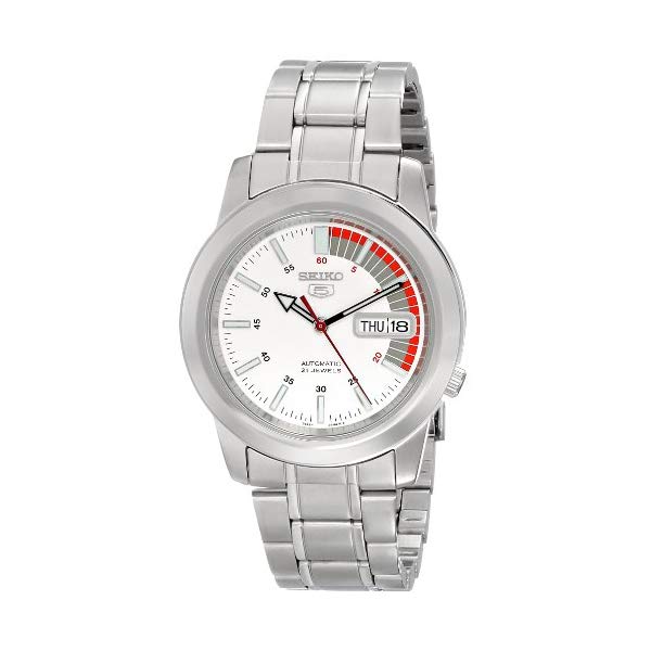 セイコー 腕時計 SEIKO SNKK25 ウォッチ メンズ 男性用 SEIKO Men's SNKK25 "SEIKO 5" White Dial Stainless Steel Automatic Watch 人気の SEIKO 商品はこちら ■海外より直輸入品となりますので、外箱に小傷・破れ等がある場合がございます。 　本体には影響ございませんので、予めご容赦ください。 ■携帯からの注文の際【納期目安】が表示されない場合もございます。 　納期の表示が確認出来ない商品に関しましては、お手数ですが、PCページより【納期目安】の確認をお願いします。 　また、携帯からのご注文のお客様は携帯電話の受信設定（フィルター）を必ずご確認下さいますようお願いいたします。セイコー 腕時計 SEIKO SNKK25 ウォッチ メンズ 男性用 SEIKO Men's SNKK25 "SEIKO 5" White Dial Stainless Steel Automatic Watch ブランドSEIKO製品型番SNKK25パート ナンバーSNKK25モデル年式2017形状Roundウィンドウ素材Hardlexディスプレイ タイプAnalogクラスプ(留金)Fold-Over クラスプ(留金) with Single Push-Button Safety?ケース素材Stainless steelケース直径37.5 millimetersケース厚10.8 millimetersバンド素材Stainless SteelバンドサイズMen's Standardバンド幅21.3 millimetersバンドカラーSilverダイヤルカラーWhiteベゼル素材Stainless steelベゼル機能StationaryカレンダーDay and date重さ7.04 OuncesムーブメントSwiss Automatic防水機能99 Feet ◆ 様々なギフトシーンにぴったりの商品を豊富に取り揃えております ◆プレゼント　ギフト　クリスマス　母の日　父の日　記念日　誕生日　お誕生日　誕生日プレゼント　敬老の日　記念品　結婚記念日　メモリアルギフト　お祝い　出産祝い　結婚式　結婚祝い　御祝　披露宴　引き出物　引出物　ウェディングギフト　ブライダルギフト　景品　賞品　コンペ景品　ゴルフコンペ　粗品　お中元　御中元　お歳暮　御歳暮　残暑見舞い　引越し　引っ越し祝い　引越し祝い　贈答品　入園祝い　入学祝い　卒業祝い　成人式　就職祝い　昇進祝い　定年退職記念　還暦祝い　卒業記念品　内祝　お返し　お礼　御礼　お祝い返し