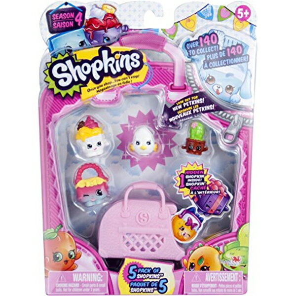 ショップキンズ おもちゃ 人形 ドール フィギュア Shopkins 5 Pack Series 4
