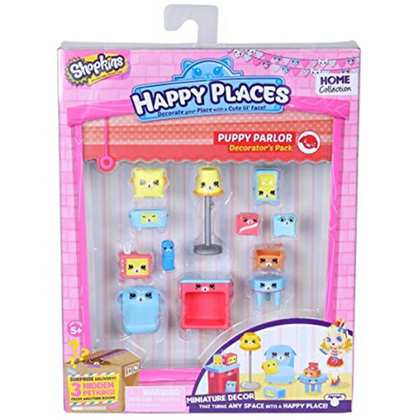 ショップキンズ おもちゃ 人形 ドール フィギュア Happy Places Shopkins Decorator Pack Puppy Parlour