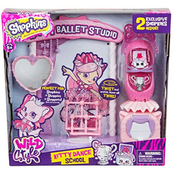 VbvLY  l` h[ tBMA Shopkins Season 9 Wild Style - Kitty Dance School Playset