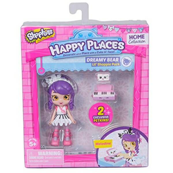 ショップキンズ おもちゃ 人形 ドール フィギュア Happy Places Shopkins Doll Single Pack Melodine