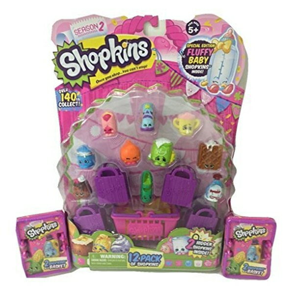 ショップキンズ おもちゃ 人形 ドール フィギュア Shopkins Season 2: 16 Shopkins with 1 x 12-pack and 2 x 2-packs (3 Items)