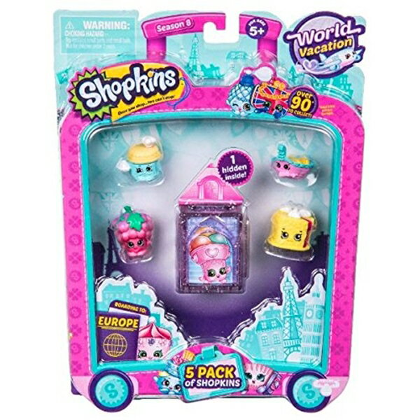 VbvLY  l` h[ tBMA Shopkins S8 Europe Toy 5 Pack