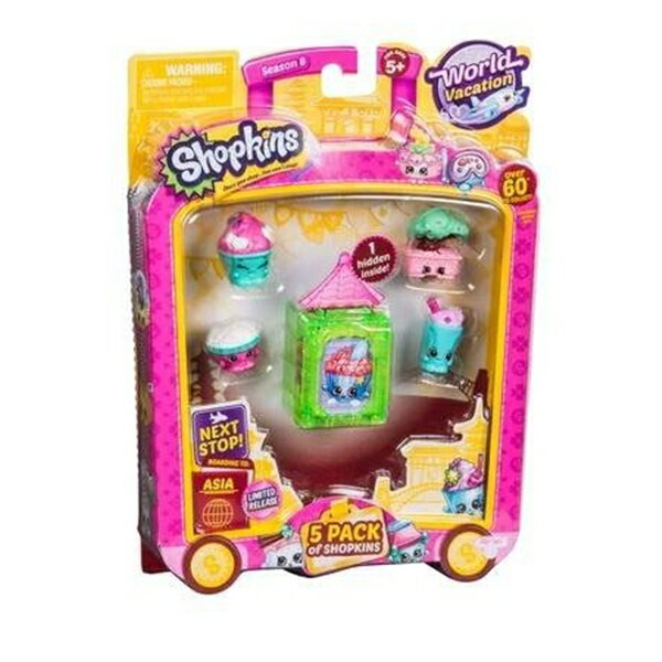 VbvLY  l` h[ tBMA Shopkins S8 W2 Asia Toy 5 Pack