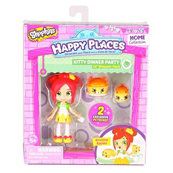 ショップキンズ おもちゃ 人形 ドール フィギュア Happy Places Shopkins Single Pack Kristina Apples Doll