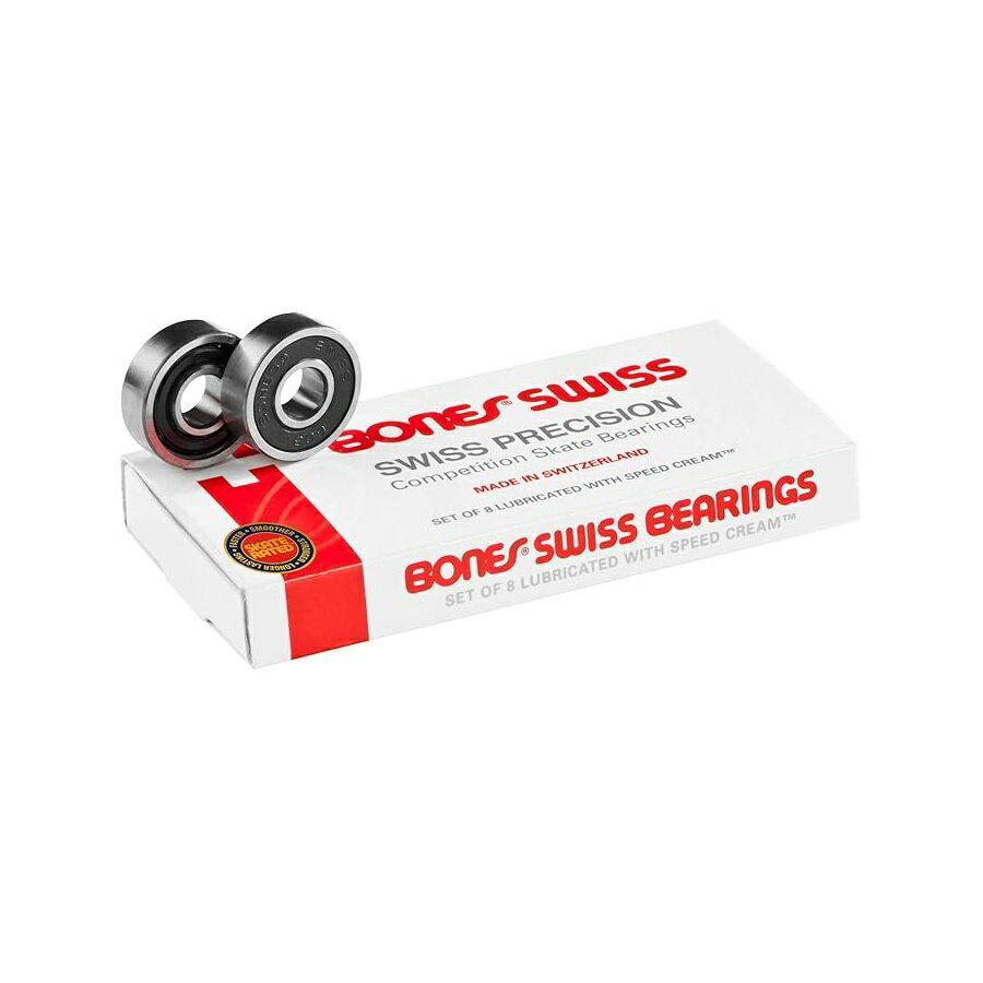 他の ボーンズ はこちら Bones Swiss Skateboard Bearings 8 PackBones Swiss スケートボード ベアリング 8 パック発送までの目安5〜15日　営業日以内に発送※12月、連休等は物流が混雑し、遅延する場合がございます。予めご了承ください。 商　品　情　報 メーカー Bones Bearings 商品名（英語） Bones Swiss Skateboard Bearings 8 Pack 商品名（翻訳） Bones Swiss スケートボード ベアリング 8 パック 商品詳細 ・単一の取り外し可能な非接触ラバーシールドにより、掃除が簡単で低摩擦が可能です。・高速ナイロンボールリテイナーにより、強度とスピードが向上します。・スピードクリームレーシング潤滑剤で潤滑済み・スケート定格。クリアランス、公差、材質、潤滑剤により、可能な限り最高の性能と耐久性が得られます。・内容物: ベアリング 8 個、ベアリング スペーサー 4 個、説明書、ステッカーのセット ※メーカーより頂いた商品説明を翻訳しております。翻訳による差異はご了承ください。 ◆ 様々なギフトシーンにぴったりの商品を豊富に取り揃えております ◆ プレゼント　ギフト　クリスマス　母の日　父の日　記念日　誕生日　お誕生日　誕生日プレゼント　敬老の日　記念品　結婚記念日　メモリアルギフト　お祝い　出産祝い　結婚式　結婚祝い　御祝　披露宴　引き出物　引出物　ウェディングギフト　ブライダルギフト　景品　賞品　コンペ景品　ゴルフコンペ　粗品　お中元　御中元　お歳暮　御歳暮　残暑見舞い　引越し　引っ越し祝い　引越し祝い　贈答品　入園祝い　入学祝い　卒業祝い　成人式　就職祝い　昇進祝い　定年退職記念　還暦祝い　卒業記念品　内祝　お返し　お礼　御礼　お祝い返し