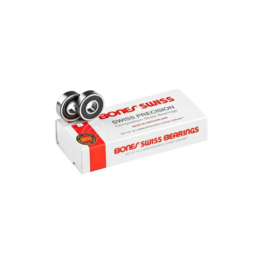 他の ボーンズ はこちら Bones Swiss Skate Bearings (8mm, 16 Pack)Bones Swiss スケート ベアリング (8mm、16 パック)発送までの目安5〜15日　営業日以内に発送※12月、連休等は物流が混雑し、遅延する場合がございます。予めご了承ください。 商　品　情　報 メーカー Bones Bearings 商品名（英語） Bones Swiss Skate Bearings (8mm, 16 Pack) 商品名（翻訳） Bones Swiss スケート ベアリング (8mm、16 パック) 商品詳細 ・単一の取り外し可能な非接触ラバーシールドにより、清掃が簡単で低摩擦が可能です。・高速ナイロンボールリテイナーにより、強度とスピードが向上します。・スピードクリームレーシング潤滑剤で潤滑済み・スケート定格のクリアランス、公差、材料および潤滑剤により、可能な限り最高のパフォーマンスと耐久性が得られます。・内容物: ベアリング16個セット、説明書、ステッカー ※メーカーより頂いた商品説明を翻訳しております。翻訳による差異はご了承ください。 ◆ 様々なギフトシーンにぴったりの商品を豊富に取り揃えております ◆ プレゼント　ギフト　クリスマス　母の日　父の日　記念日　誕生日　お誕生日　誕生日プレゼント　敬老の日　記念品　結婚記念日　メモリアルギフト　お祝い　出産祝い　結婚式　結婚祝い　御祝　披露宴　引き出物　引出物　ウェディングギフト　ブライダルギフト　景品　賞品　コンペ景品　ゴルフコンペ　粗品　お中元　御中元　お歳暮　御歳暮　残暑見舞い　引越し　引っ越し祝い　引越し祝い　贈答品　入園祝い　入学祝い　卒業祝い　成人式　就職祝い　昇進祝い　定年退職記念　還暦祝い　卒業記念品　内祝　お返し　お礼　御礼　お祝い返し