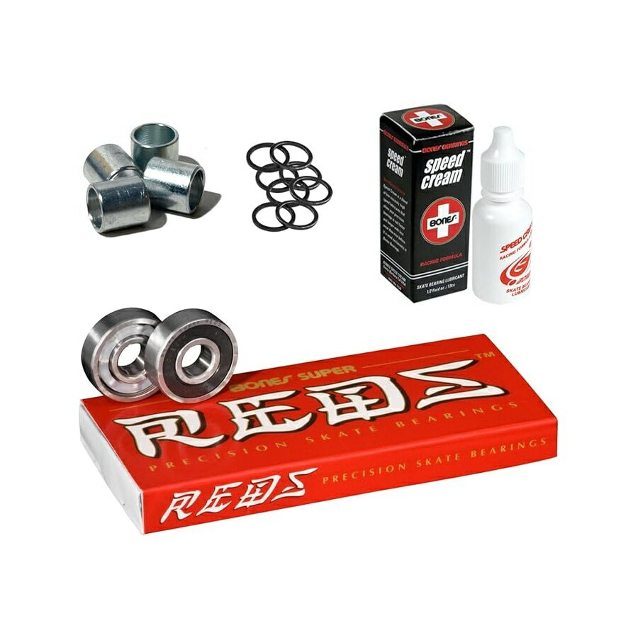他の ボーンズ はこちら Bones Super Reds Bearings, 8 Pack Set with Spacers, Speed Rings, and Speed CreamBones Super Reds ベアリング、スペーサー、スピード リング、スピード クリーム付き 8 パック セット発送までの目安5〜15日　営業日以内に発送※12月、連休等は物流が混雑し、遅延する場合がございます。予めご了承ください。 商　品　情　報 メーカー Bones Bearings 商品名（英語） Bones Super Reds Bearings, 8 Pack Set with Spacers, Speed Rings, and Speed Cream 商品名（翻訳） Bones Super Reds ベアリング、スペーサー、スピード リング、スピード クリーム付き 8 パック セット 商品詳細 ・ボーンズ スーパー レッド スペーサー 4 個付き - スピード クリームとスピード リング レッド ブラック ワン サイズ・取り外し可能なラバーシールドにより、すぐに掃除が可能・ナイロン製のボールリテイナーとボーン、スピード潤滑クリームで持続的な乗り心地を実現 ※メーカーより頂いた商品説明を翻訳しております。翻訳による差異はご了承ください。 ◆ 様々なギフトシーンにぴったりの商品を豊富に取り揃えております ◆ プレゼント　ギフト　クリスマス　母の日　父の日　記念日　誕生日　お誕生日　誕生日プレゼント　敬老の日　記念品　結婚記念日　メモリアルギフト　お祝い　出産祝い　結婚式　結婚祝い　御祝　披露宴　引き出物　引出物　ウェディングギフト　ブライダルギフト　景品　賞品　コンペ景品　ゴルフコンペ　粗品　お中元　御中元　お歳暮　御歳暮　残暑見舞い　引越し　引っ越し祝い　引越し祝い　贈答品　入園祝い　入学祝い　卒業祝い　成人式　就職祝い　昇進祝い　定年退職記念　還暦祝い　卒業記念品　内祝　お返し　お礼　御礼　お祝い返し