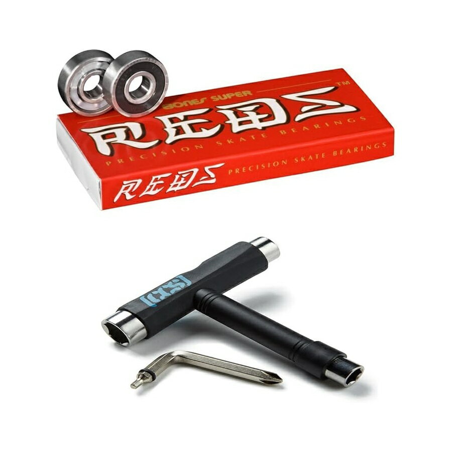 他の ボーンズ はこちら Bones Super Reds Bearings with CCS Skateboard ToolBones Super Reds ベアリング CCS スケートボード ツール付き発送までの目安5〜15日　営業日以内に発送※12月、連休等は物流が混雑し、遅延する場合がございます。予めご了承ください。 商　品　情　報 メーカー Skate One 商品名（英語） Bones Super Reds Bearings with CCS Skateboard Tool 商品名（翻訳） Bones Super Reds ベアリング CCS スケートボード ツール付き 商品詳細 ・内容物: ボーンズ スーパー レッド 8 パックと CCS スケートボード ツール・ボーンズ スケート評価のデザインと品質・スピード クリームで潤滑済み / 簡単な洗浄と再潤滑・取り外し可能な高速ナイロン ボール ケージ・非接触、取り外し可能なラバー シールド ※メーカーより頂いた商品説明を翻訳しております。翻訳による差異はご了承ください。 ◆ 様々なギフトシーンにぴったりの商品を豊富に取り揃えております ◆ プレゼント　ギフト　クリスマス　母の日　父の日　記念日　誕生日　お誕生日　誕生日プレゼント　敬老の日　記念品　結婚記念日　メモリアルギフト　お祝い　出産祝い　結婚式　結婚祝い　御祝　披露宴　引き出物　引出物　ウェディングギフト　ブライダルギフト　景品　賞品　コンペ景品　ゴルフコンペ　粗品　お中元　御中元　お歳暮　御歳暮　残暑見舞い　引越し　引っ越し祝い　引越し祝い　贈答品　入園祝い　入学祝い　卒業祝い　成人式　就職祝い　昇進祝い　定年退職記念　還暦祝い　卒業記念品　内祝　お返し　お礼　御礼　お祝い返し