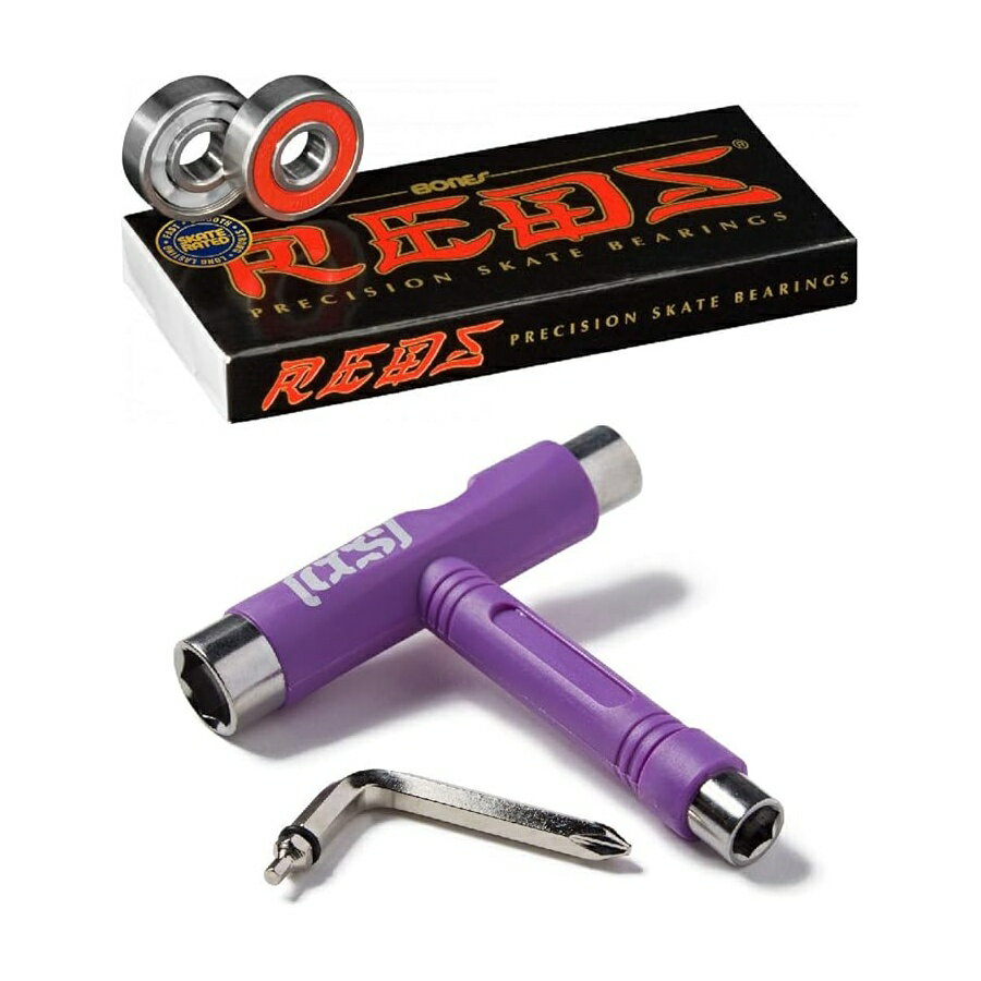他の ボーンズ はこちら Bones Reds Bearings with CCS Skateboard ToolBones Reds ベアリング、CCS スケートボード ツール付き発送までの目安5〜15日　営業日以内に発送※12月、連休等は物流が混雑し、遅延する場合がございます。予めご了承ください。 商　品　情　報 メーカー Bones 商品名（英語） Bones Reds Bearings with CCS Skateboard Tool 商品名（翻訳） Bones Reds ベアリング、CCS スケートボード ツール付き 商品詳細 ・内容物：ベアリング8個セット、説明書、ステッカー、お好みのカラーCCSスケートツール・掃除が簡単で摩擦が少ない単一の非接触取り外し可能なラバーシールド・強度とスピードを高める高速ナイロンボールリテイナー・スピードクリームレーシング潤滑剤で潤滑済み・スケート定格クリアランス、公差、材料、潤滑剤により、可能な限り最高のパフォーマンスと耐久性を実現 ※メーカーより頂いた商品説明を翻訳しております。翻訳による差異はご了承ください。 ◆ 様々なギフトシーンにぴったりの商品を豊富に取り揃えております ◆ プレゼント　ギフト　クリスマス　母の日　父の日　記念日　誕生日　お誕生日　誕生日プレゼント　敬老の日　記念品　結婚記念日　メモリアルギフト　お祝い　出産祝い　結婚式　結婚祝い　御祝　披露宴　引き出物　引出物　ウェディングギフト　ブライダルギフト　景品　賞品　コンペ景品　ゴルフコンペ　粗品　お中元　御中元　お歳暮　御歳暮　残暑見舞い　引越し　引っ越し祝い　引越し祝い　贈答品　入園祝い　入学祝い　卒業祝い　成人式　就職祝い　昇進祝い　定年退職記念　還暦祝い　卒業記念品　内祝　お返し　お礼　御礼　お祝い返し