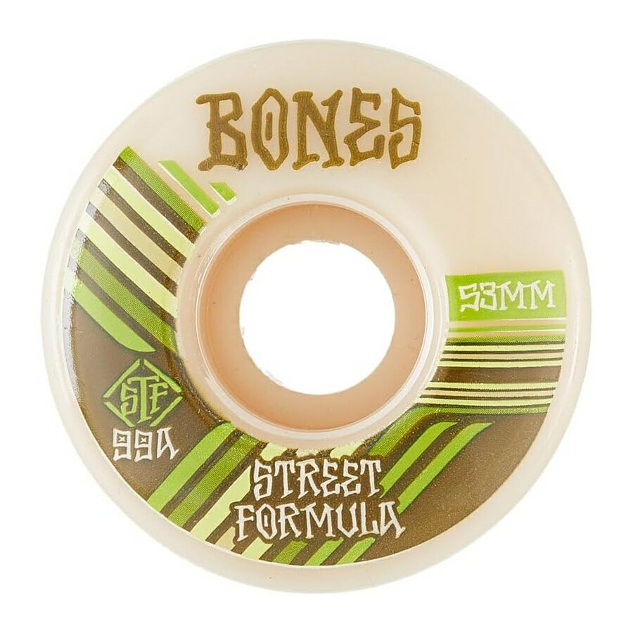 ボーンズ STF Retros 99A V4 ワイド スケートボード ホイール ホワイト 52mm Bones STF Retros 99A V4 Wide Skateboard Wheels White 52mm