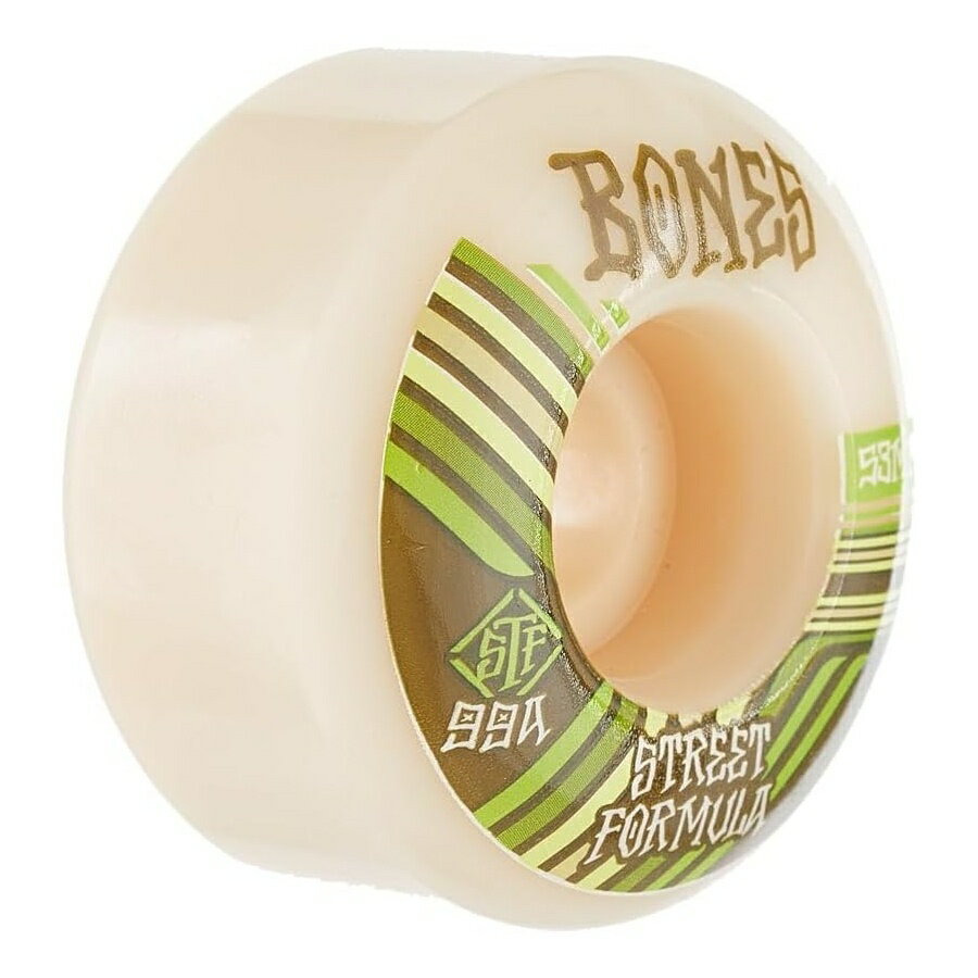 ボーンズ STF Retros 99A V4 ワイド スケートボード ホイール ホワイト 52mm Bones...