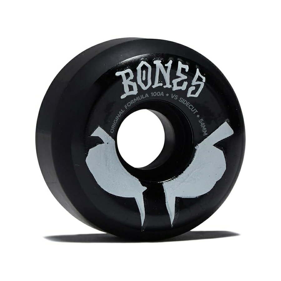 Rakuten - ボーンズ V5 サイドカット スケートボード ホイール 100a 100s サイドカット 54mm ブラック Bones V5 Sidecut Skateboard Wheels 100a 100s Sidecuts 54mm Black