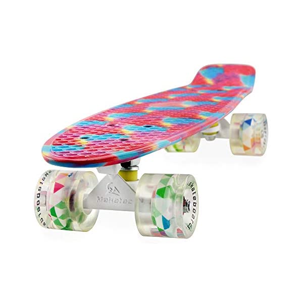 スケートボード スケボー クルーザー コンプリート キッズ ユース 子供 練習 直輸入 海外モデル Skateboards Complete 22 Inch Mini Cruiser Retro Skateboard for Kids Boys Youths Beginners