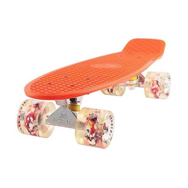 スケートボード スケボー クルーザー コンプリート キッズ ユース 子供 練習 直輸入 海外モデル Skateboards Complete 22 Inch Mini Cruiser Retro Skateboard for Kids Boys Youths Beginners